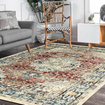 Rugsville Roshan Gray Oriental Persian Carpet 5'3" x 7'5"