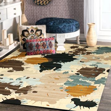 Rugsville Emree Multi Abstract Modern Carpet 5'3" x 7'4"