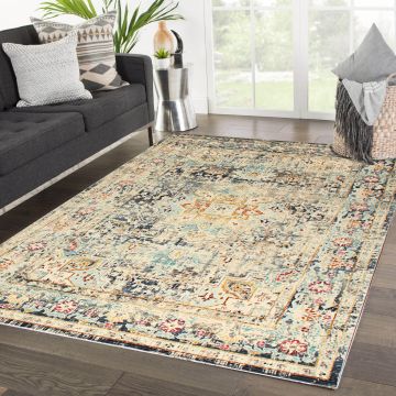 Rugsville Hasad Ivory Floral Persian Carpet 5'4" x 7'6"