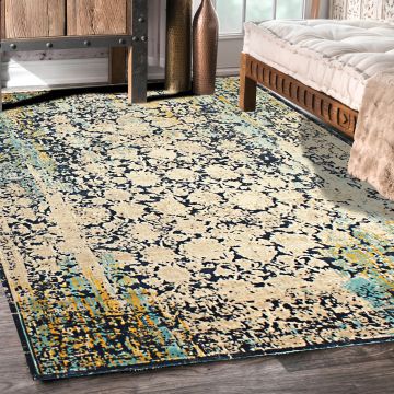 Rugsville Aarman Vintage Multi Floral Persian Carpet 5' x 7'8"