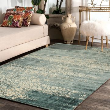 Rugsville Aeilmar Transitional Blue Floral Persian Carpet 5' x 7'8"