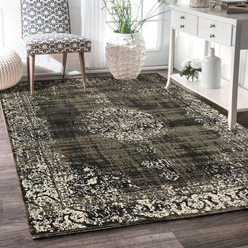 Rugsville Zosia Vinatge Gray Oriental Persian Carpet 4'11" x 7'2"