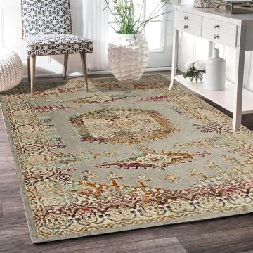 Rugsville Vika Gray Oriental Persian Carpet 5'1" x 7'4"