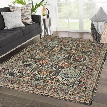 Rugsville Vida Tribal Multi Oriental Persian Carpet 5'4" x 7'7"