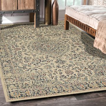 Rugsville Vaughan Beige Oriental Persian Carpet 5'4" x 7'5"