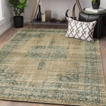 Rugsville Tanner Vintage Beige Oriental Persian Carpet 4'11" x 7'7"