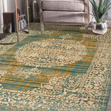Rugsville Syden Green Oriental Persian Carpet 5'1" x 7'7"