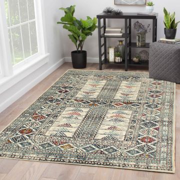 Rugsville Sirius Tribal Navy Oriental Persian Carpet 5'3" x 7'4"