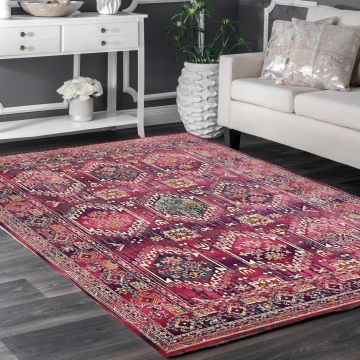 Rugsville Ophelia Pink Oriental Turkish Persian Carpet 5'3" x 7'6"