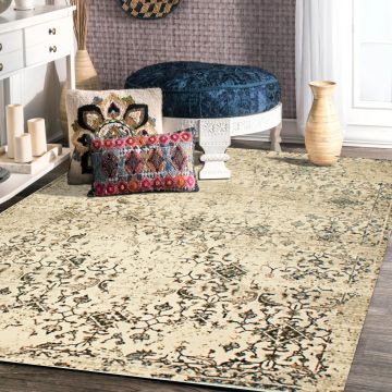 Rugsville Nixon Beige Oriental Persian Carpet 5' x 7'7"