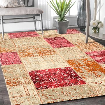 Rugsville Marius Multi Patchwork Modern Carpet 5'1" x 7'6"