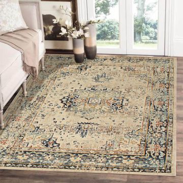 Rugsville Joslyn Beige Oriental Persian Carpet 5'3" x 7'5"