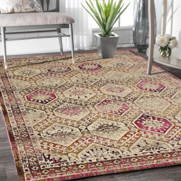 Rugsville Jaziel Multi Oriental Persian Carpet 5'3" x 7'6"
