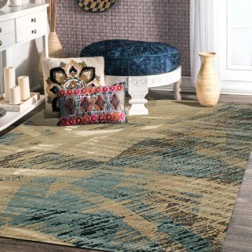 Rugsville Ingram Multi Abstract Modern Carpet 5' x 7'7"