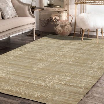 Rugsville Inez Vintage Beige Oriental Persian Carpet 5' x 7'8"