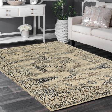 Rugsville Anaya Oriental Ivory Persian Carpet 5'4" x 7'8"