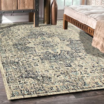 Rugsville Paola Oriental Ivory Persian Carpet 5'3" x 7'7"