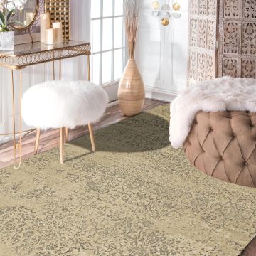 Rugsville Emilee Graphic Beige Modern Carpet 5' x 7'7"