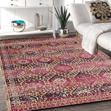 Rugsville Amira Transitional Pink Persian Carpet 5'4" x 7'7"