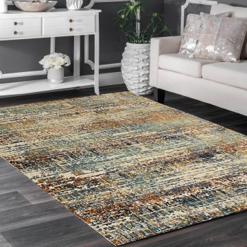 Rugsville Shayla Abstract Multi Modern Carpet 5'3" x 7'5"
