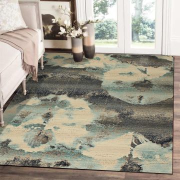 Rugsville Elisa Graphic Multi Modern Carpet 5'3" x 7'7"