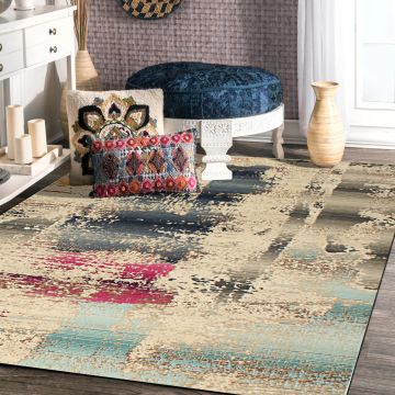 Rugsville Giana Abstract Multi Modern Carpet 5'4" x 7'7"