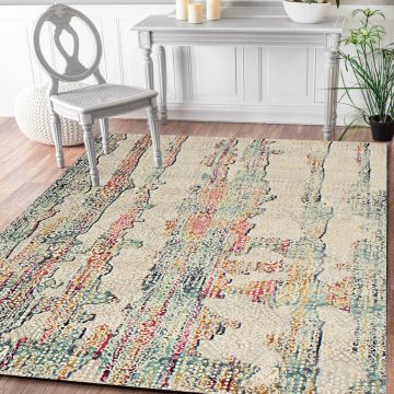 Rugsville Raelyn Multi Graphic Designer Modern Carpet 5'3" x 7'6"