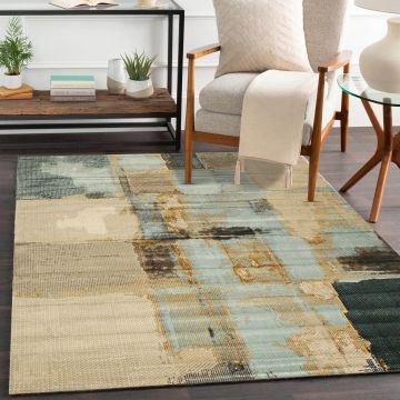 Rugsville Kaylynn Abstract Multi Modern Carpet 5' x 7'6"