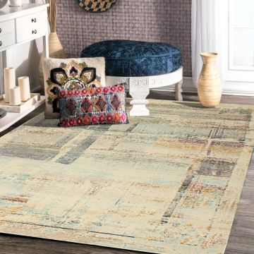 Rugsville Maeve Abstract Multi Modern Carpet 5'4" x 7'7"