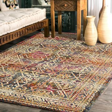 Rugsville Linda Oriental Multi Persian Carpet 5'3" x 7'5"