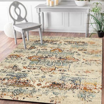 Rugsville Elisabeth Vintage Oriental Multi Persian Carpet 5'3" x 7'7"