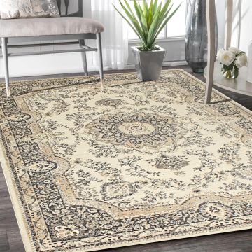 Rugsville Kaia Oriental Ivory Persian Carpet 5' x 7'6"