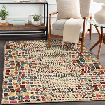 Rugsville Cara Multi Designer Modern Carpet 5'4" x 7'6"