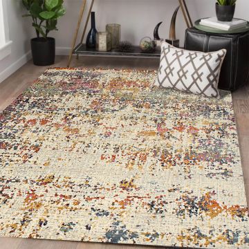 Rugsville Tori Abstract Multi Modern Carpet 5'3" x 7'6"