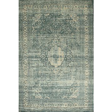 Rugsville Aisha Oriental Blue Persian Carpet 6'4" x 9'1"