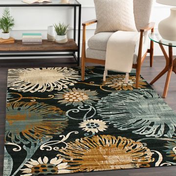 Rugsville Isis Nautical Multi Modern Carpet 6'4" x 9'3"