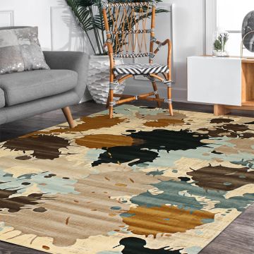 Rugsville Cindy Abstract Multi Modern Carpet 6'3" x 9'4"