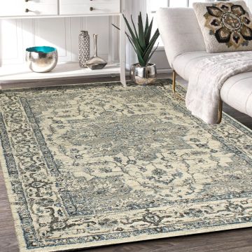 Rugsville Osmen Vintage Gray Oriental Persian Carpet 5'3" x 7'6"