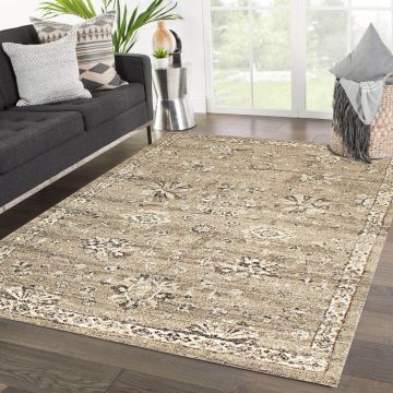 Rugsville Balthis Transitional Brown Floral Persian Carpet 5'3" x 7'7"