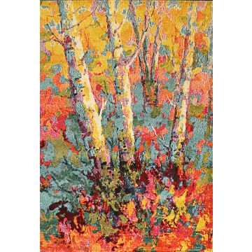 Rugsville Elov Multi Abstract Modern Carpet 5'2" x 7'9"