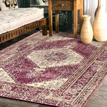 Rugsville Palamo Purple Oriental Persian Carpet 5'3" x 7'8"