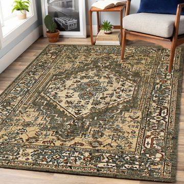Rugsville Indra Beige Oriental Persian Carpet 5'3" x 7'8"