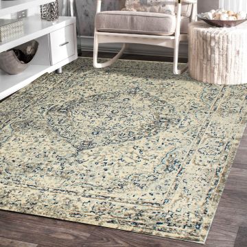 Rugsville Ignacio Ivory Oriental Persian Carpet 5'3" x 7'10"