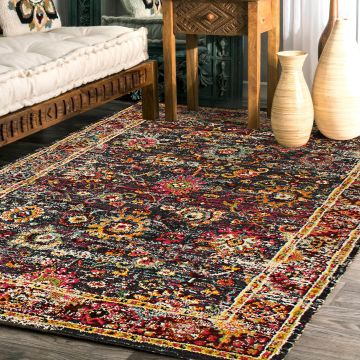 Rugsville Idris Multi Oriental Persian Carpet 5'4" x 8'