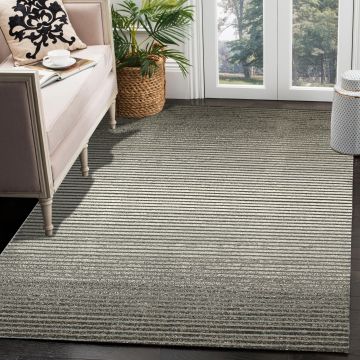 Rugsville Gramercy Gray Graphic Modern Carpet 5'3" x 7'7"