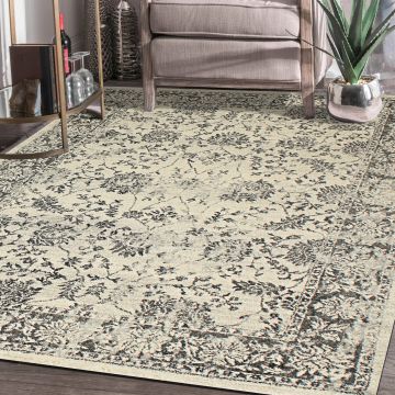 Rugsville Faron Gray Floral Persian Carpet 5'3" x 7'8"