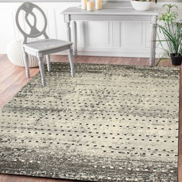 Rugsville Emma Gray Graphic Modern Carpet 5'3" x 7'7"