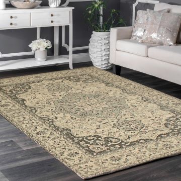 Rugsville Daniel Beige Oriental Persian Carpet 5'3" x 7'7"