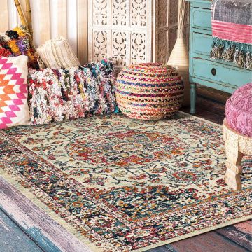 Rugsville Cunegonde Multi Oriental Persian Carpet 5'3" x 7'8"