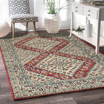 Rugsville Clementine Red Oriental Persian Carpet 5'2" x 7'7"